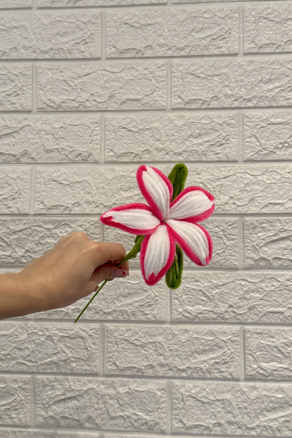 Fiore Giglio Multicolor in scovolini- Fatto a mano