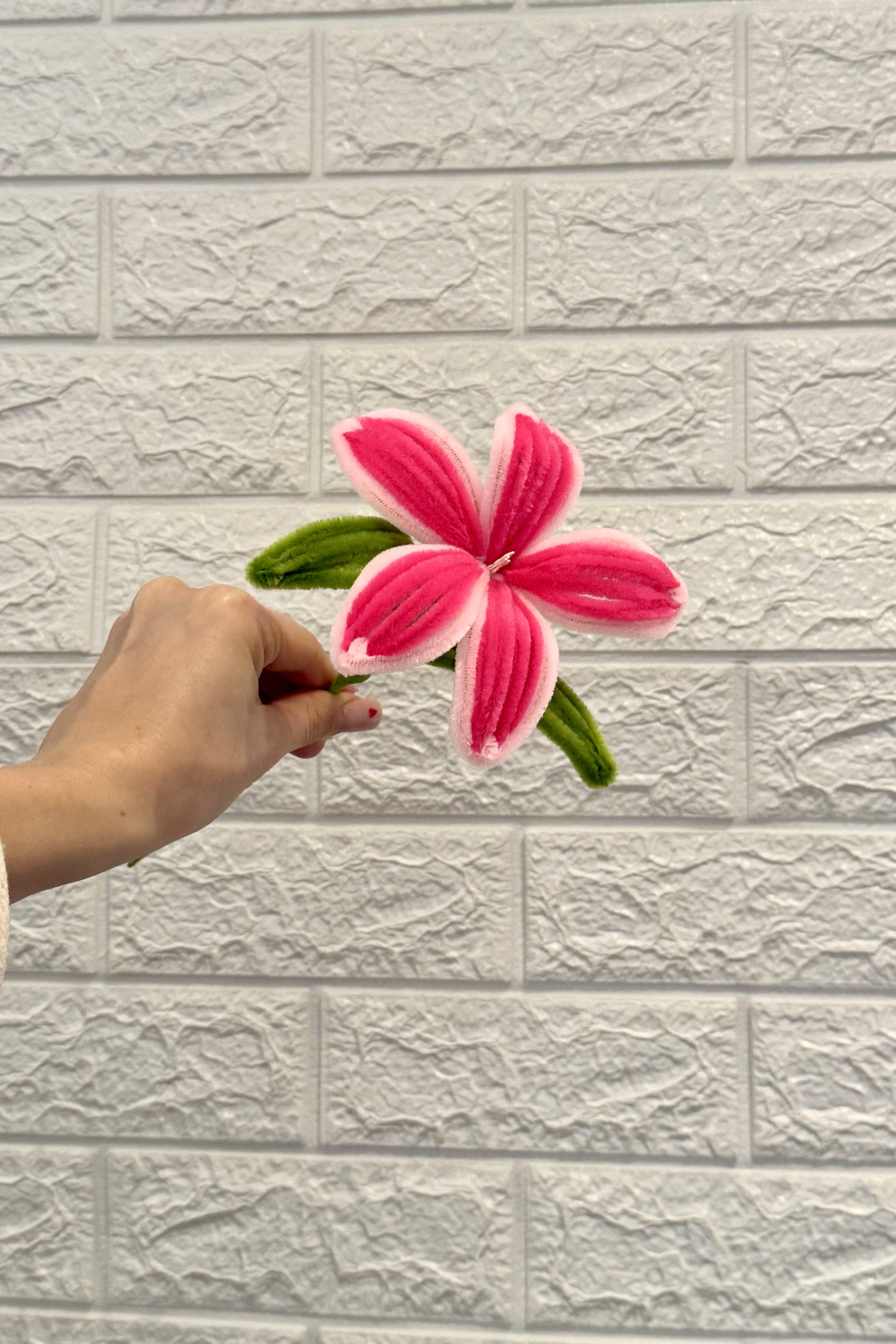 Fiore Giglio Multicolor in scovolini- Fatto a mano