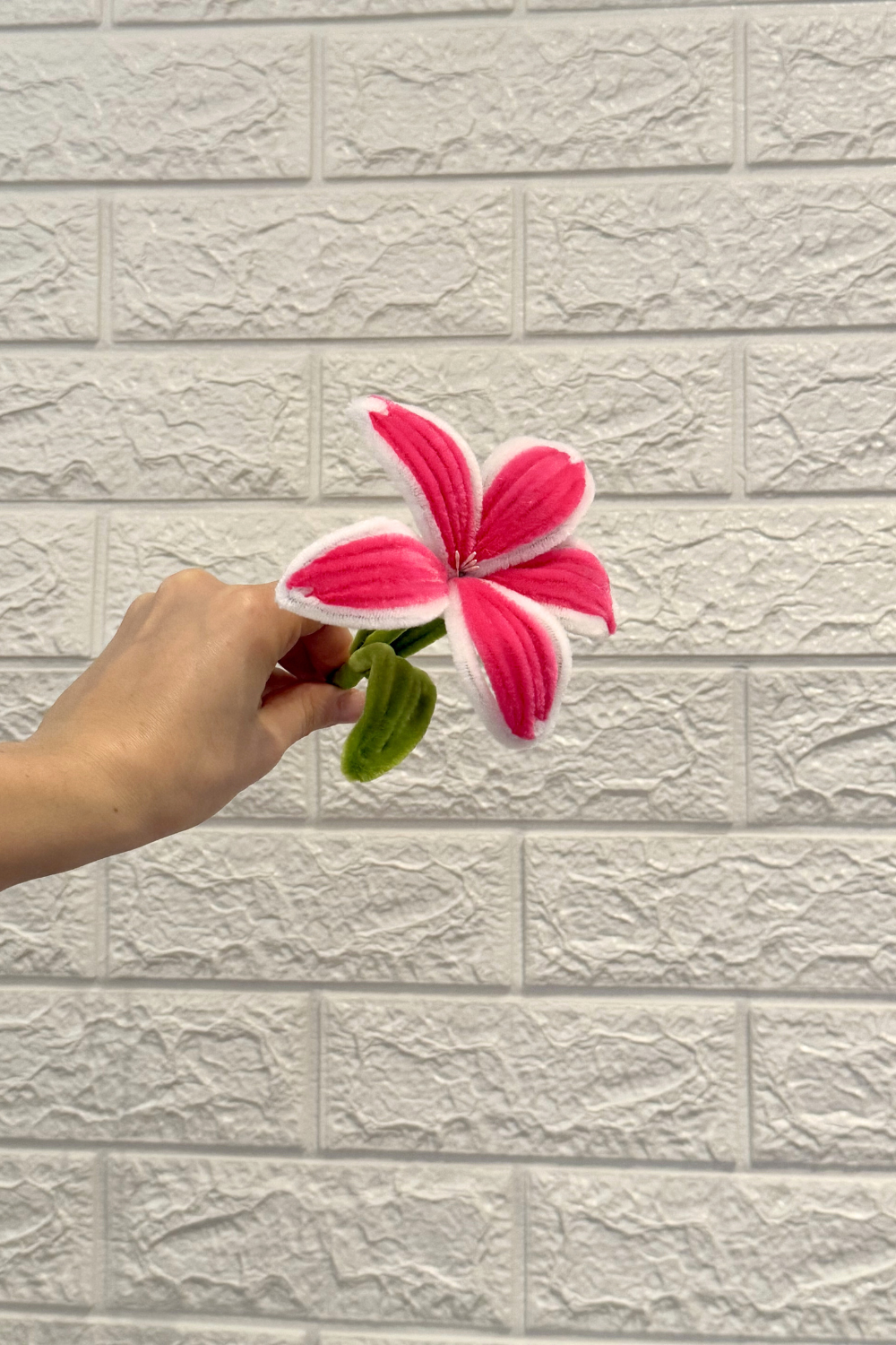 Fiore Giglio Multicolor in scovolini- Fatto a mano