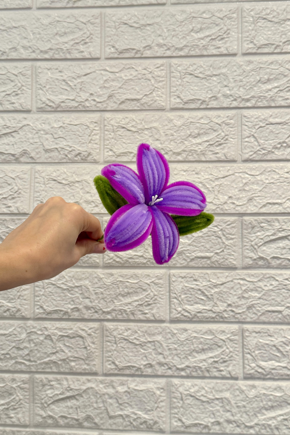 Fiore Giglio Multicolor in scovolini- Fatto a mano