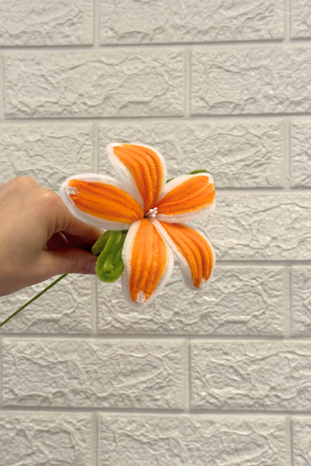 Fiore Giglio Multicolor in scovolini- Fatto a mano