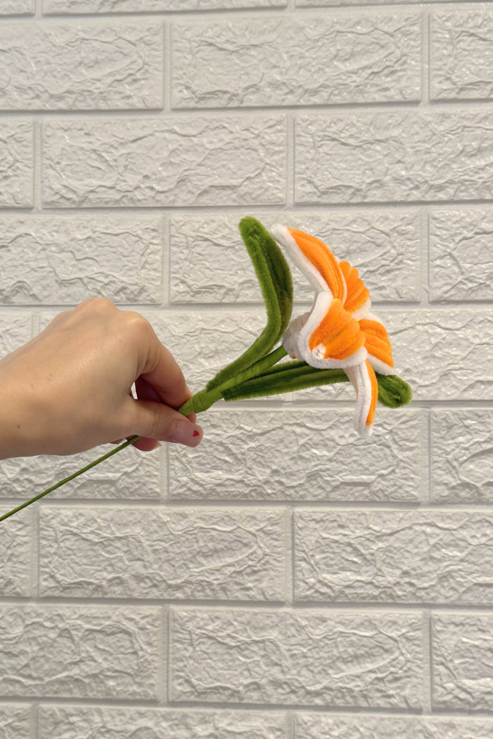 Fiore Giglio Multicolor in scovolini- Fatto a mano