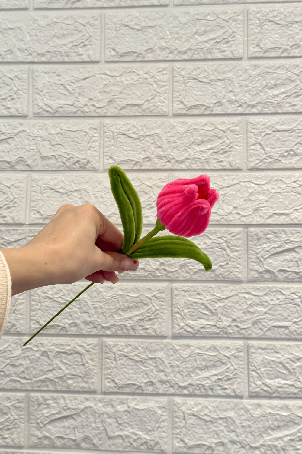 Tulipano Fatto a Mano | Fiori fatti con scovolini