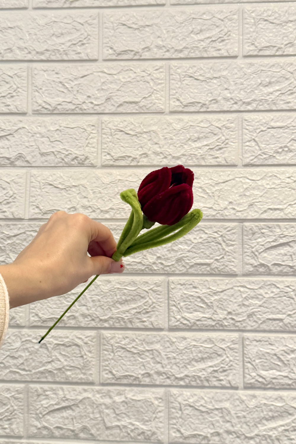 Tulipano Fatto a Mano | Fiori fatti con scovolini