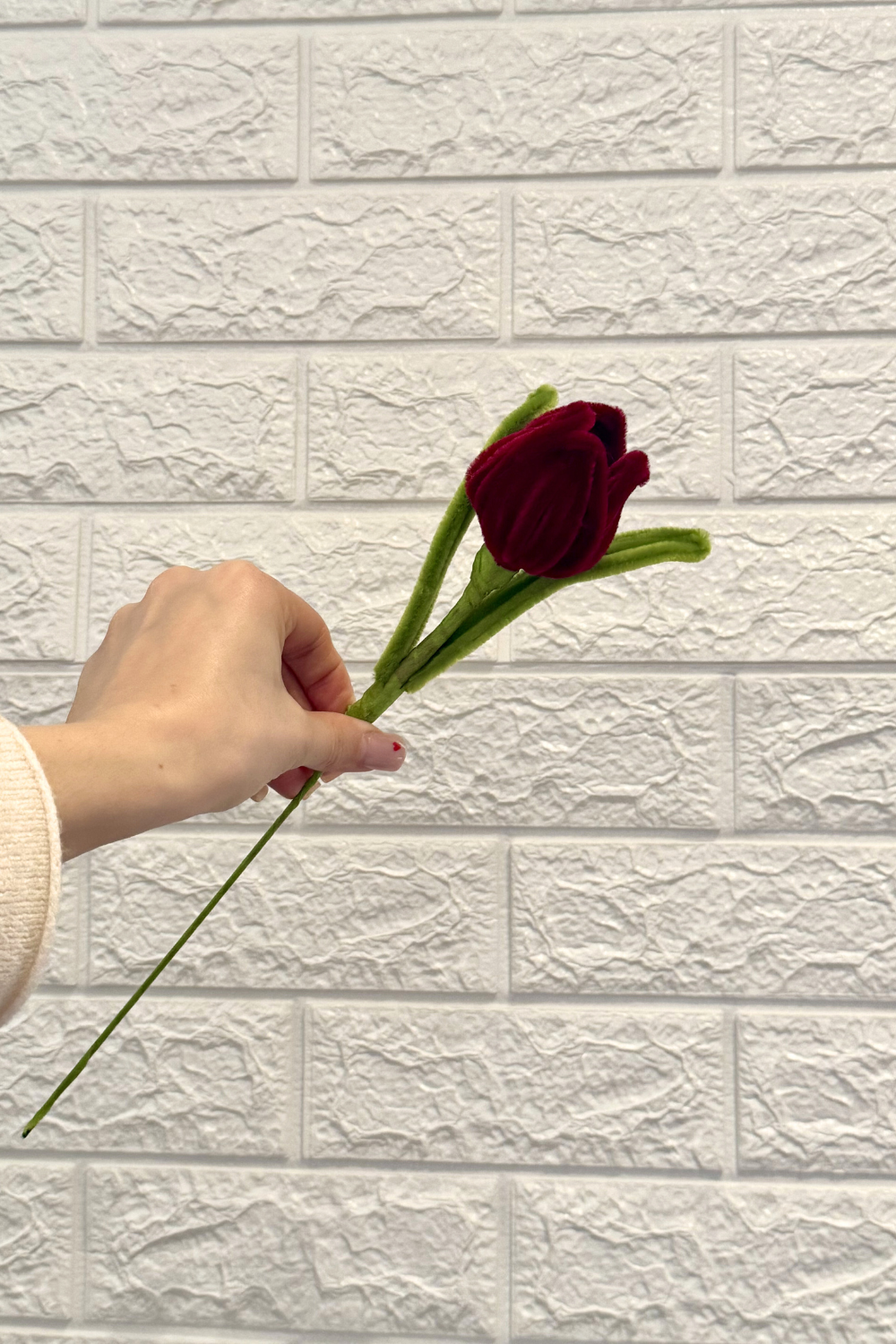 Tulipano Fatto a Mano | Fiori fatti con scovolini