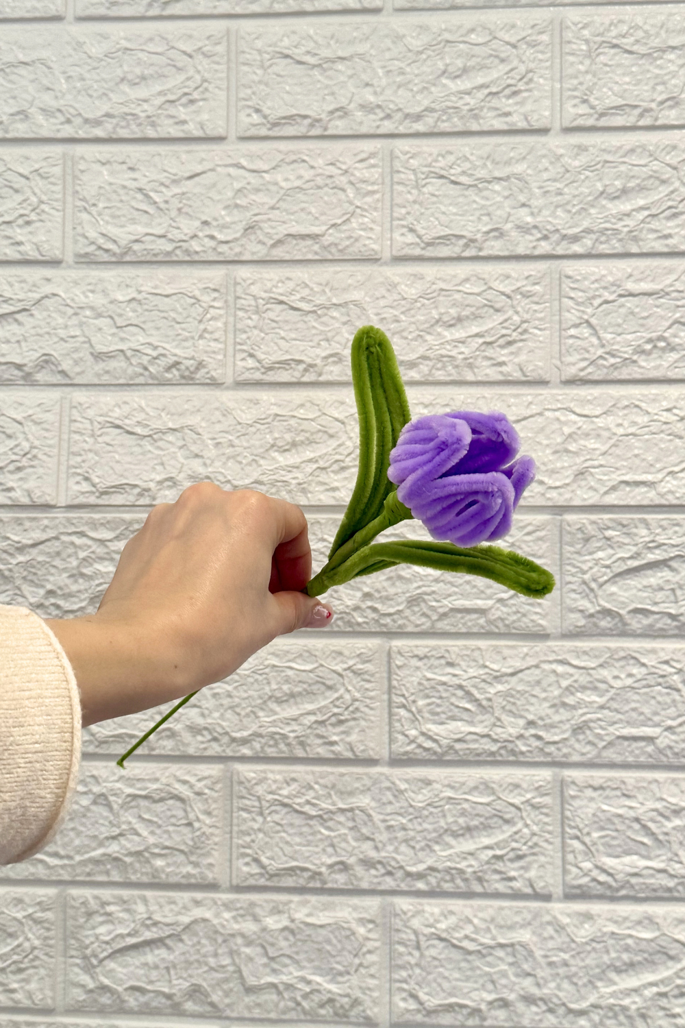 Tulipano Fatto a Mano | Fiori fatti con scovolini