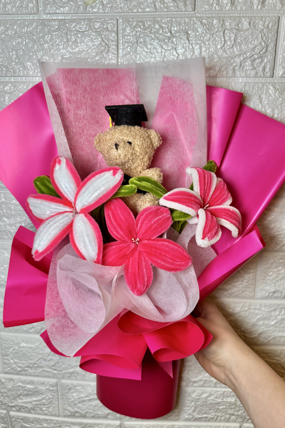 Bouquet Laurea| Fiori Fatti con scovolini