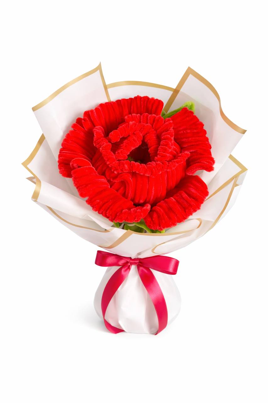 Rosa artigianale in scovolini per San Valentino | Fatto a mano